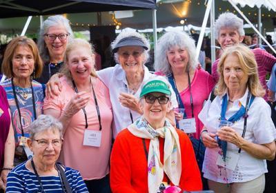 Julie Goodfriend '63 and friends at Reunion