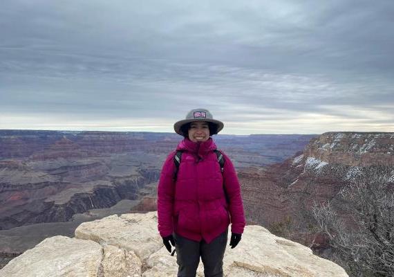 Adalia Rodriguez '24 at Grand Canyon