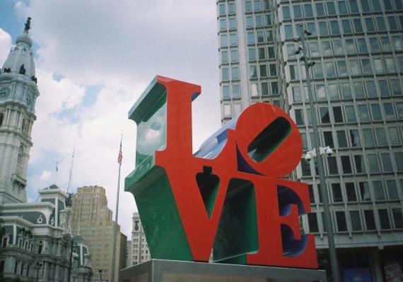 Philadelphia LOVE Park Sign